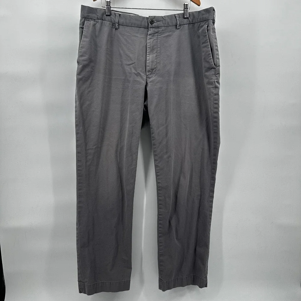 Polo Ralph Lauren Mens Stretch Classic Fit‎ Gray Chino Pants Trousers size 38